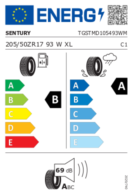 Sentury Tyres staan bekend om hun goede labelwaardes